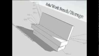 Sofa/Work Bench/Storage