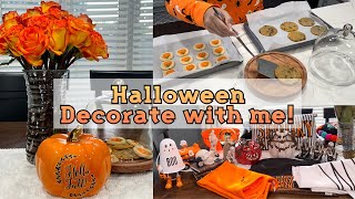 HALLOWEEN DECORATE + CLEAN WITH ME 🎃