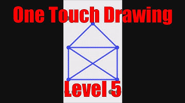 One Touch Drawing Level Stage Niveau Nivel Yровень 5. Solution
