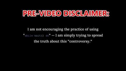ROBLOX Lua: The Truth Behind Using "while wait() do"