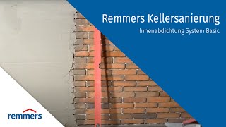 Remmers Kellersanierung - Innenabdichtung System Basic