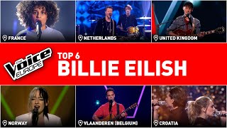 The most Incredible BILLIE EILISH Performances on The Voice! | TOP 6