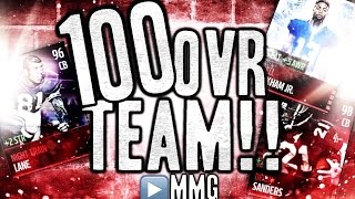 100 OVERALL TEAM! Madden Mobile Gameplay Review