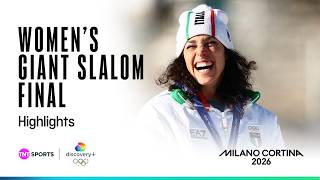 Den Double For Brignone Alpine Skiing Womens Giant Slalom Highlights Winter Olympics 2026