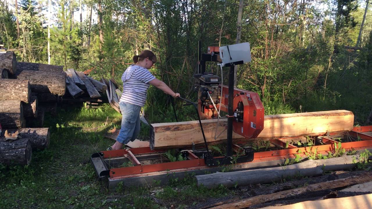 Woodmizer LT 10 first cut shorts YouTube