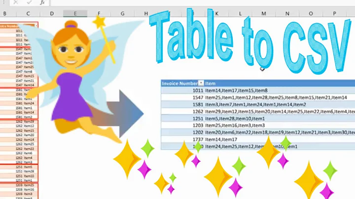 Created a Comma Separated Value List from a One Column Table or List