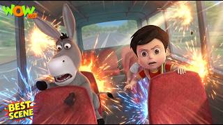 vir robot boy robo vir aur chulbul ko khatra hai bus main