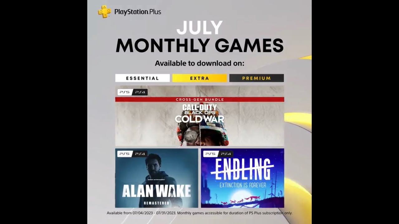 PlayStation Plus July Monthly Games