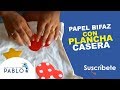 Papel bifaz con plancha casera