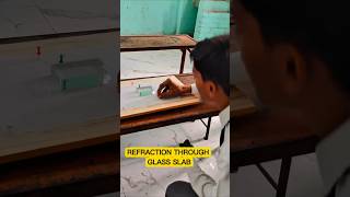 refraction through Glass Slab #class10science #experiements #scienceactivity #sciencefacts