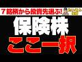 【厳選銘柄】保険株7銘柄を徹底比較、買うならここ