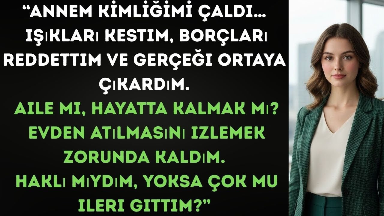 Annem Kimliğimi Çaldı: Işıkları Kestim, Borçları Reddettim ve Hayatımı Kurtardım