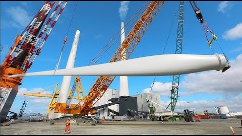 Amazing Entire Assembly Process. Building A Wind Turbine GE. Engineering On Another Level