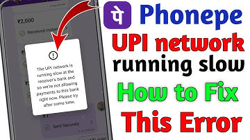 Phonepe UPI Network Issue Problem l How to solve phonepe upi network Issue 2022