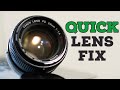 Aperture Blade stuck: how to canon fd 50mm quick hack