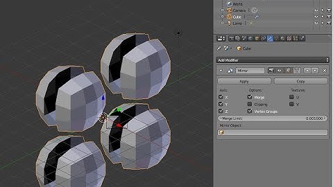 BLENDER - Playing with the Mirror Modifier