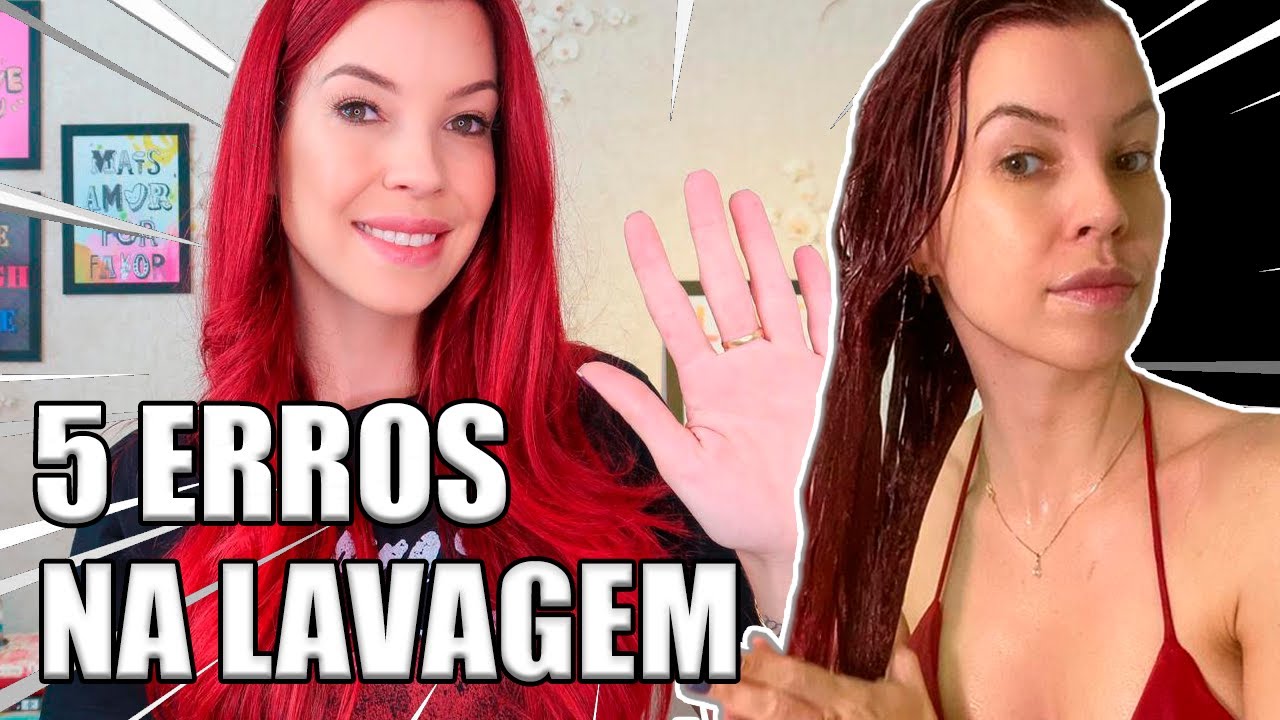 5 ERROS NA HORA DE LAVAR OS CABELOS VERMELHOS