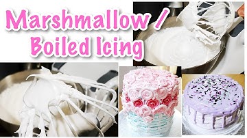 Boiled Icing with Gelatine | Marshmallow Icing | Swiss Meringue Frosting No Butter | KC Mum Life