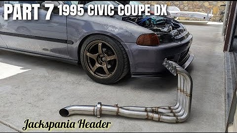 Jackspania B Series Big Tube Drag Header Review - Install & Fitment on my 1995 Honda Civic B16A