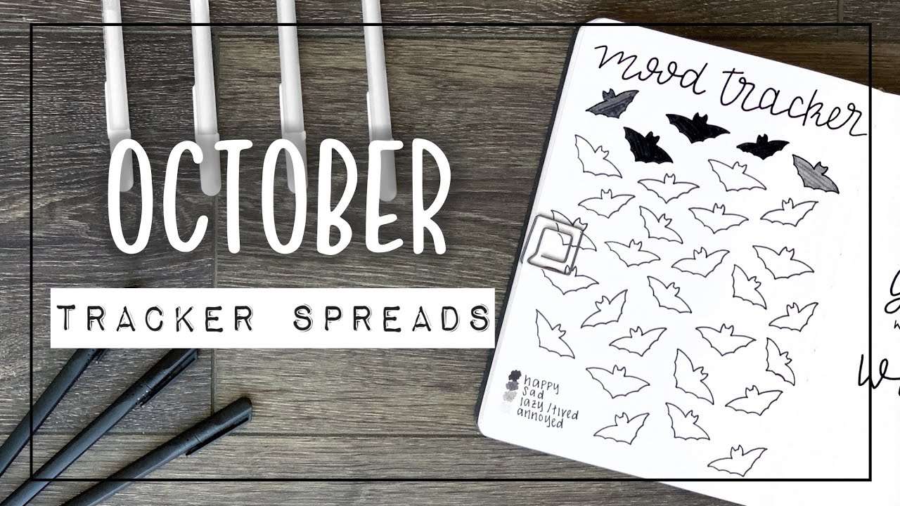 PLAN WITH ME || October 2020 Bullet Journal Trackers Setup - with Full October Flip Through!