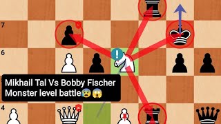 Mikhail Tal Vs Bobby Fischer (1-0)  With 99.97% Accuracy & fighting for the candidate title 1959♥️