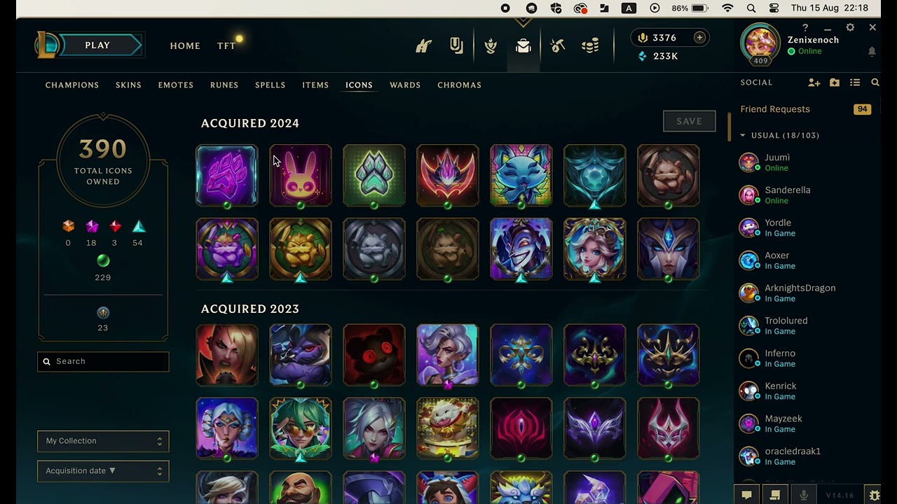 League of Legends l Anima Squad 2024 - 2200 Tokens + Buy Prestige T1 Jayce l Zenixenoch