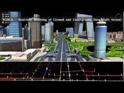 WebGL- Real-time Browsing of Ground and Underground Data (Split Screen)