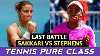 Maria Sakkari Mind Blowing Tennis vs Sloane Stephens  Highlights Before Madrid 2024
