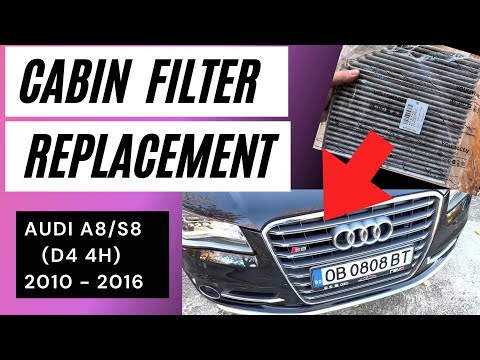 How To Replace Cabin Air filter on Audi A8/S8 (D4 4H) DIY