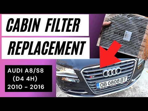 How To Replace Cabin Air filter on Audi A8/S8 (D4 4H) DIY