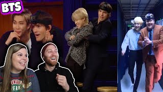 BTS Hide \& Seek on The Late Late Show with James Corden and Ashton Kutcher | HILARIOUS REACTION !