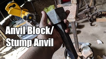 Anvil Block | forged from old axle! Stake Anvil