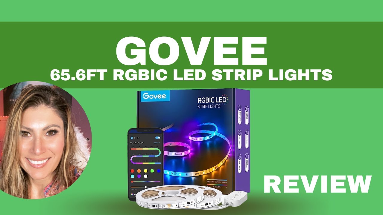 GOVEE LED Strip Lights RGBIC, 16.4ft Bluetooth Color Changing LED Lights  with Segmented App REVIEW 