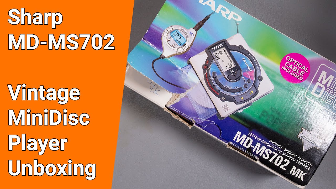 Sharp MD-MS702 MK Vintage MInidisc Player Unboxing - YouTube