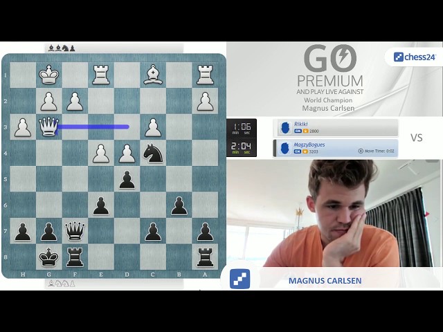 Another very tricky French grandmaster  Magnus Carlsen vs. GM Maxime  Lagarde 