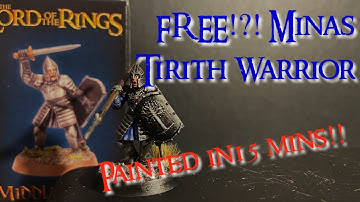Paint a Minas Tirith Warrior in 15 Mins! - MESBG Lord of the Rings Warhammer - Battle for Osgiliath