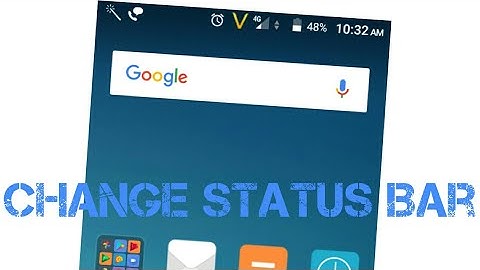 How to change STATUS BAR on Android without root