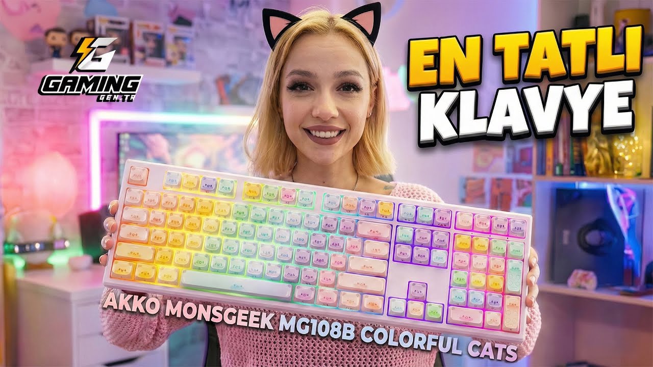 OYUNLARINIZIN ATMOSFERİNİ DEĞİŞTİRİN | AKKO MONSGEEK MG108B Colorful ...