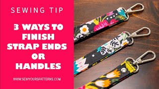 3 Ways to Finishing Purse Strap Ends and Handles