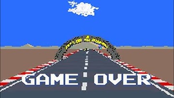 Pole Position II (Namco 1983)  Attract Mode 60fps