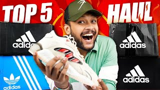 🔥 Top 5 Best ADIDAS White Shoes/Sneakers for Men | Adidas Haul Review 2022 | ONE CHANCE