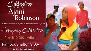 Funeral Service for the late Ajani Robinson a.k.a JJ