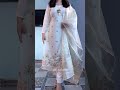 beautiful white salwar suit for festive season/ outfit of the day/ white kurta with pants #suit