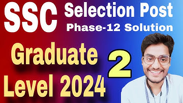 Set-2 | SSC Selection Post Phase-XII Graduate Level Maths Solution by Rohit Tripathi