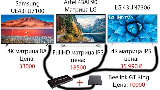 ТВ приставка и Бюджетный телевизор без Smart против Samsung и LG 4K, зачем платить больше?!