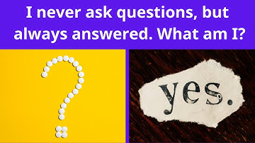 Riddles23 I never ask questions, but always answered. What am I?