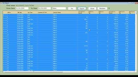 Accurate Billing - GST Reports