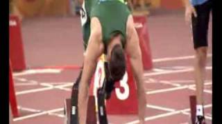 Oscar Pistorius - 100m T44 Round 1 - Beijing Paralympics