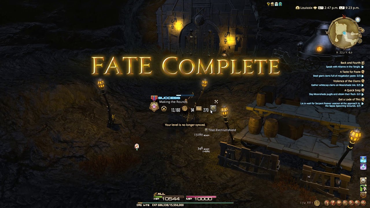 Outer La Noscea U'Ghamaro Mines FATE farm YouTube