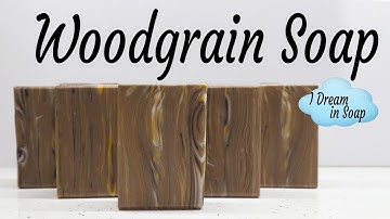 How to make a woodgrain cold process soap. Cold process soap making tutorial